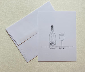 Salut! White Wine Notecards
