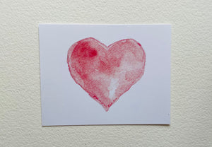“One Heart” Notecard (Custom Message Available)
