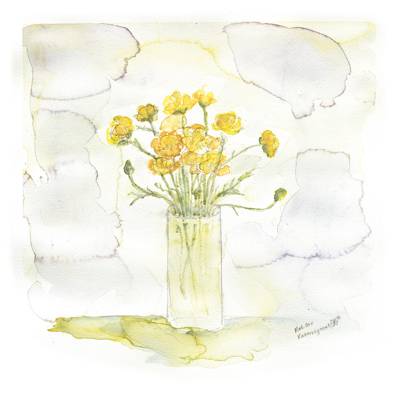 “Sunny Bouquet” Original Watercolor Painting